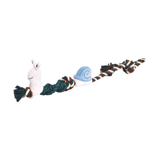 Picture of Snail Plush Rope Dog Toy 95cm | Large Dog Tug Toy
